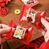 2026 Year Of The Horse Chinese  Year Snowflake Crispy Packaging 100Pcs Baking Cookie Machine Sealed Small Nougat Candy Bags