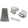 Silver Cnc Aluminum Motorcycle Handlebar Riser Kit For Honda Kawasaki 1 1/8" Bar