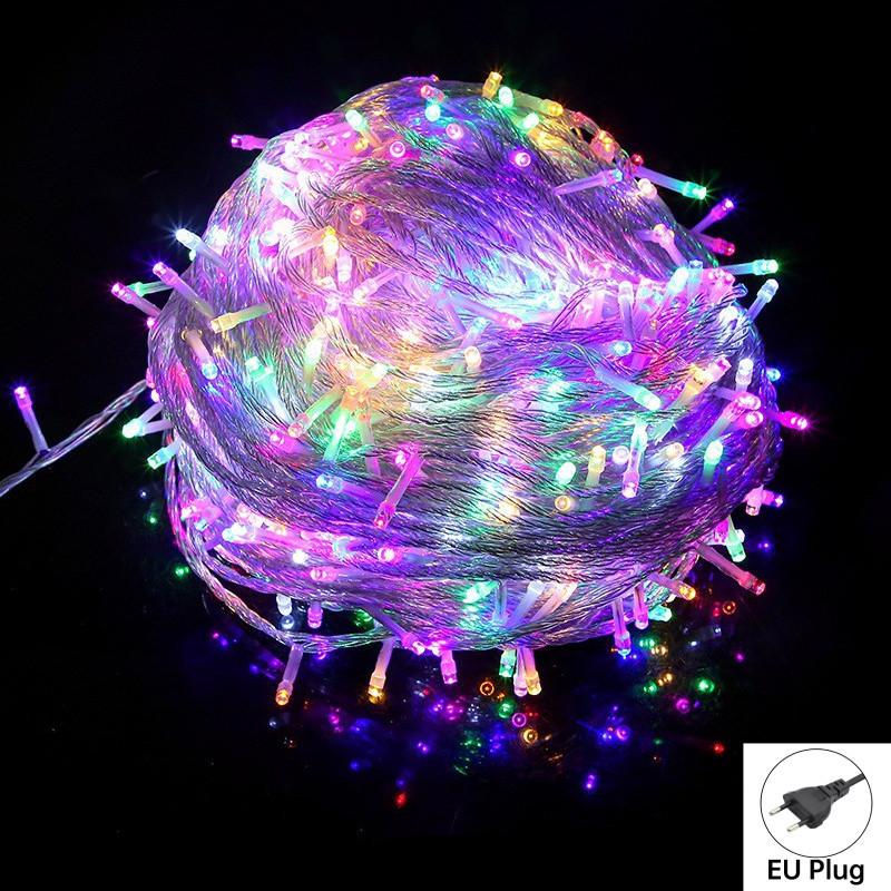 

20m 200 Led Christmas Lights Indoor And Outdoor 8mode Waterproof Lights Fairy Colorful