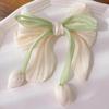 Elegant Tulip Flower Hair Clips for Women Handmade Fabric Bow Hair Claw Barrettes Headwear Korean Hair Accessories