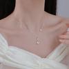 Xiangnan 999 Sterling Silver Butterfly Necklace - 2026 New Luxury Women's Clavicle Chain with High-End Niche Design