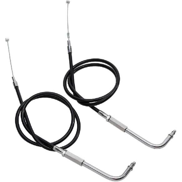 SLMOTO 80CM Black Motorcycle Throttle Cable Fit for Harley Sportster XL883 XL1200