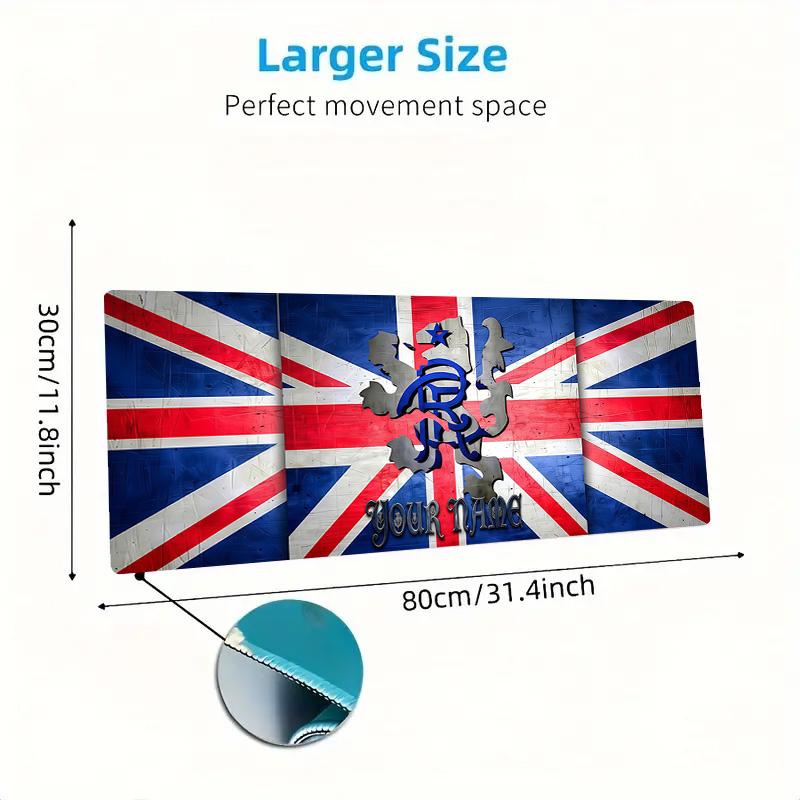 Rangers Abzeichen Benutzerdefinierter Name Große Größe Mauspads Große Gaming-Tischauflage Rutschfest Laptop Tablet Großes Mauspads XXL Matte Mini-PC Spielmatte Mit Verriegeltem Rand