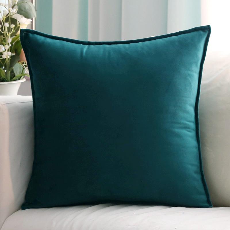Velvet Cushion Cover Solid Color Square Pillow Covers for Home Living Room Sofa Decorative Headboard Pillowcase 50x50cm/60x60cm