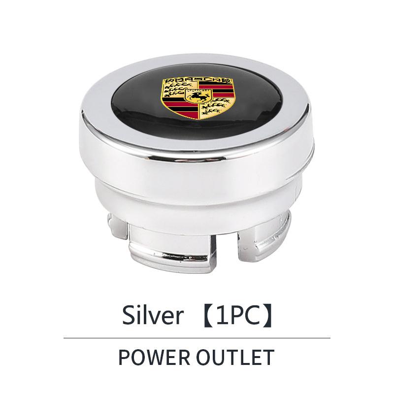 

ABS Car Cigarette Lighter Cover Dust Proof Decoration Cap For Porsche Cayenne Panamera Macan 911 718 Taycan Boxster Cayman 918