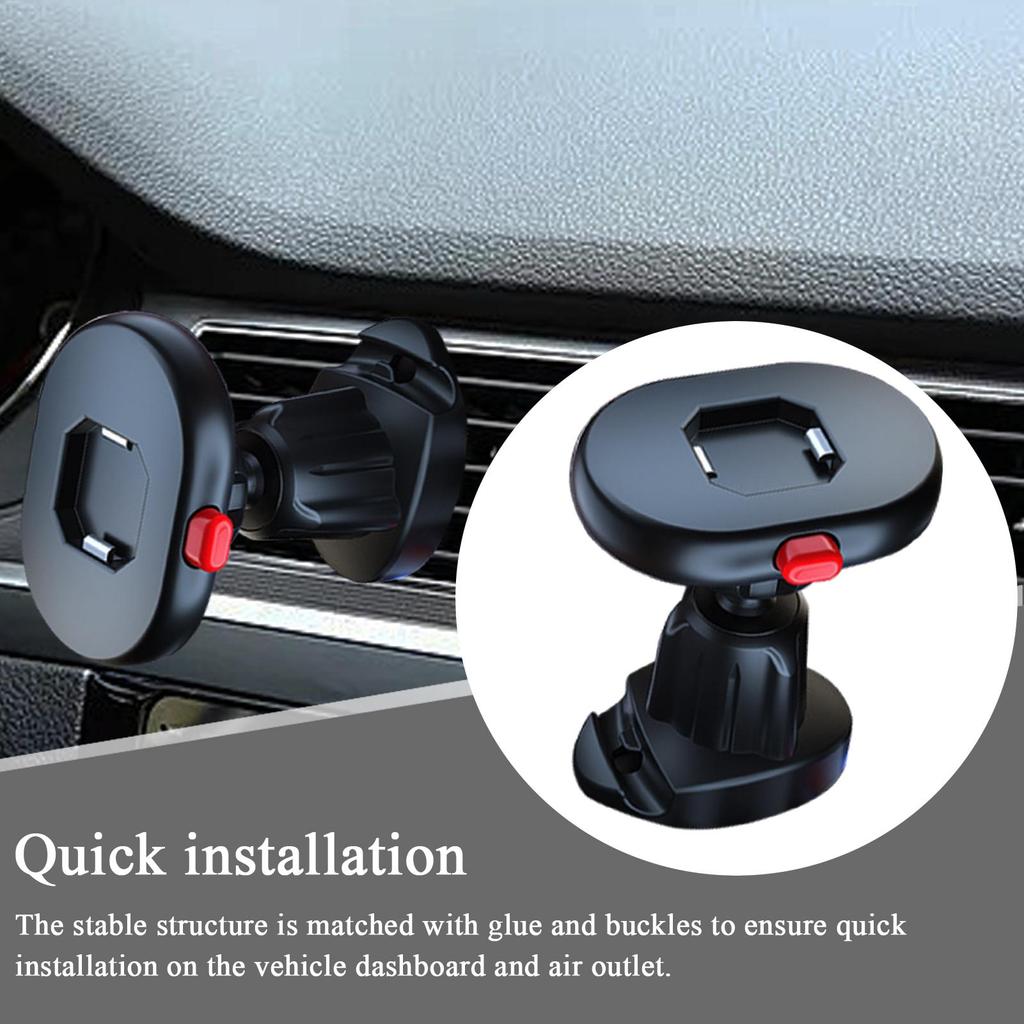 Phone Mount for Car 360 Rotatable Smartphone Cradle Adhesive Quick Release Phone Mount for Filming Navigation Driving Taxi Boat