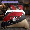 Set Biancheria da Letto Bournemouth Football 3 Pezzi Morbido Set Copripiumino con Federe Set Decorazione Camera da Letto per la Casa