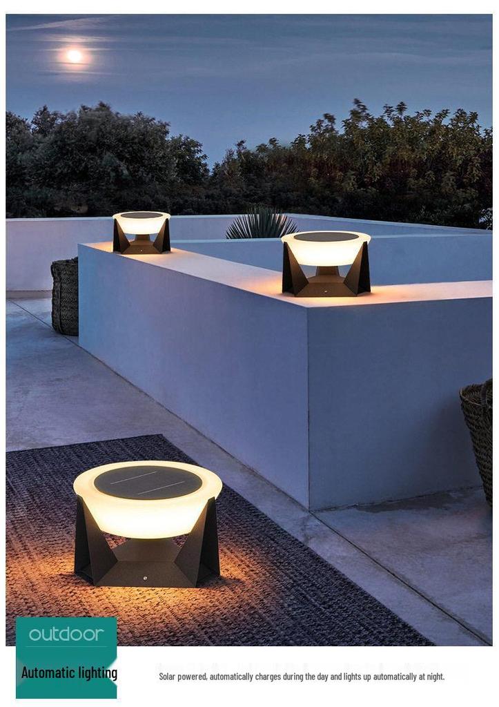 Modern Solar LED Outdoor Waterproof Lawn Light