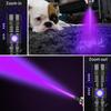 Lanterna DARKBEAM UV 395nm Luz Negra Recarregável USB Lâmpada de Madeira Portátil