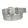 European and American Fashion Auto-eye Chicken Eye Belt Men's Rivet Retro Belt Double-pin Buckle No Punch Belt Punk