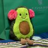 Avocado Jellyc Plush Toy With Ear Mask Design For Children Daily Gifts Holiday