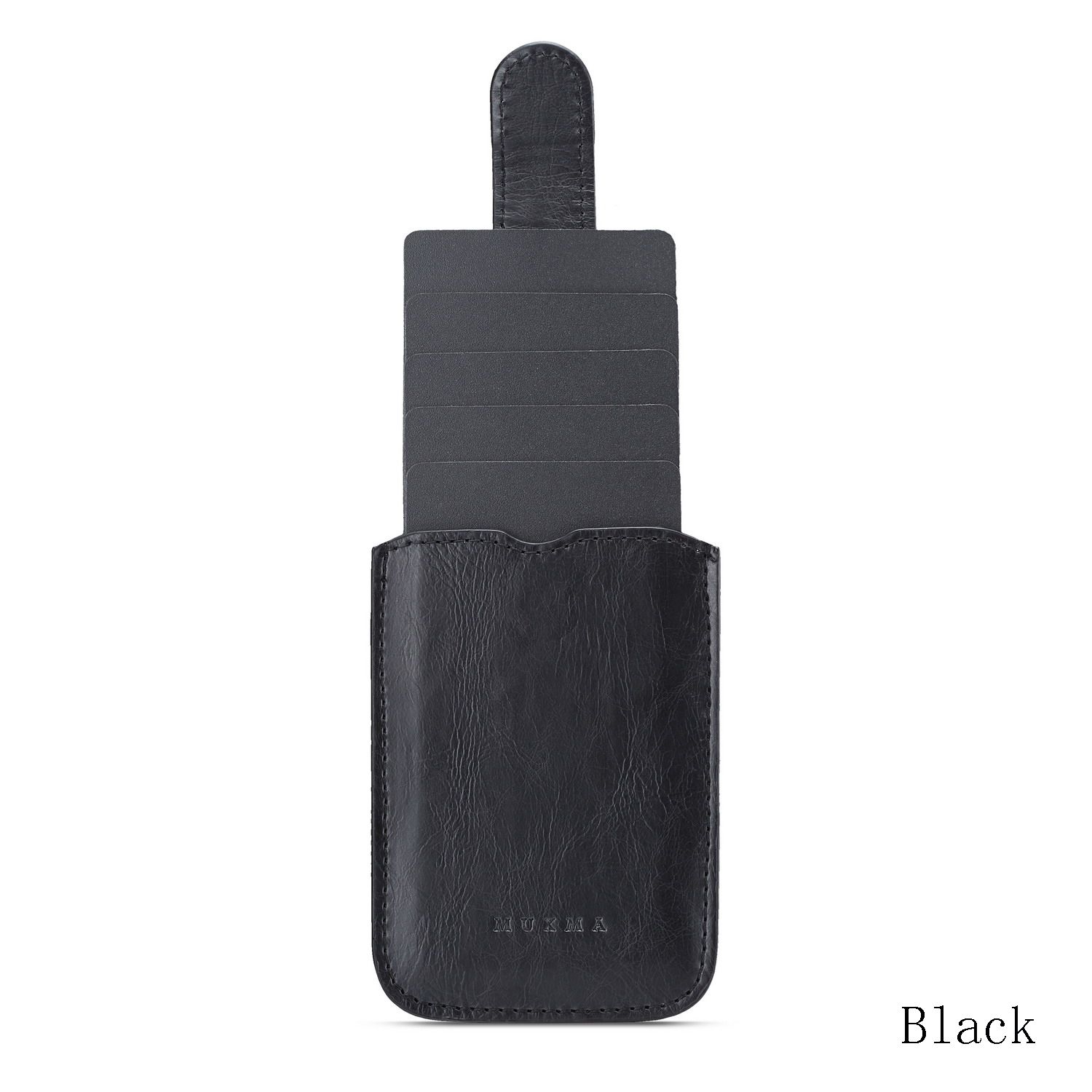 

Stick On 5 Card Pockets Cellphone Pocket Phone Wallet Case Sticker Card Sleeves ID Card Holder чорний