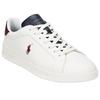 Polo Ralph Lauren Court Leather Round Toe Lace-Up Embroidered Pony Low-Top Sneakers Men sneakers White 100028632