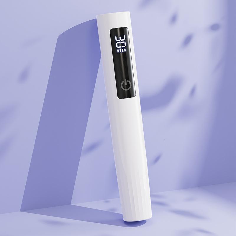 

Мини портативная УФ-лампа для ногтей, УФ-лампа для гелевых ногтей со светодиодным дисплеем, маленькая портативная лампа для светотерапии ногтей белый