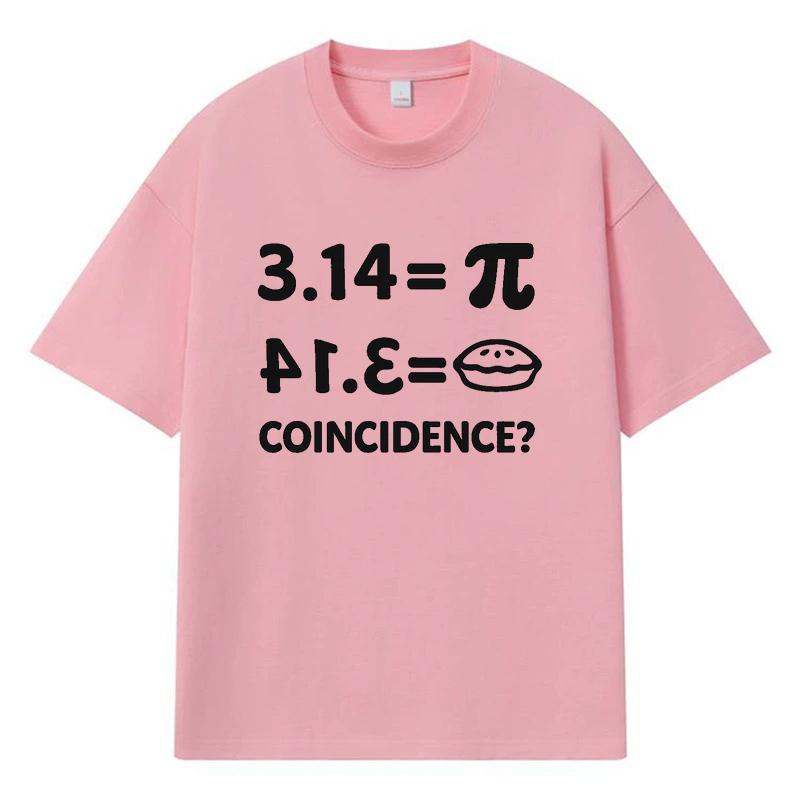 2026 Printed Graphic Math Pi And Pie Design Y2k Harajuku Streetwear 100% Cotton T Shirt Casual Oversized Summer Men T-shirt