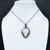 Rainbow Moonstone Pendant Gemstone Jewelry, 999 Copper Wire Wrapped Pendant, Handmade Beautiful Jewelry Pendant