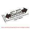 Car Door Stickers Safety Warning Labels Self-Adhesive Decals Do Not Pull Handle Durable Waterproof Universal Fit For All