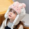 1/2/4PCS Baby Winter Hat Fleece Lined Ear Protection Hat for Infant Toddler Girls Warm Cute Winter Earflap Cap for Baby Girls