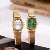 Luxury Women Oval Dial Watch Stainless Steel Adjustable Strap Quartz Wristwatches Gift Relojes Para Mujer  Dropshipping
