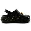 Crocs Crush Clog Klassisch Crush Geometrisch Wolke Hergestellt Hummel Tintenspritzer Luxus Spezielle Geschenkbeutel Lochschuhe Unisex Stil Schwarz