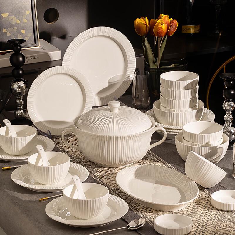 Ru Han Pure Rhine Nordic Bone China Dinnerware Set