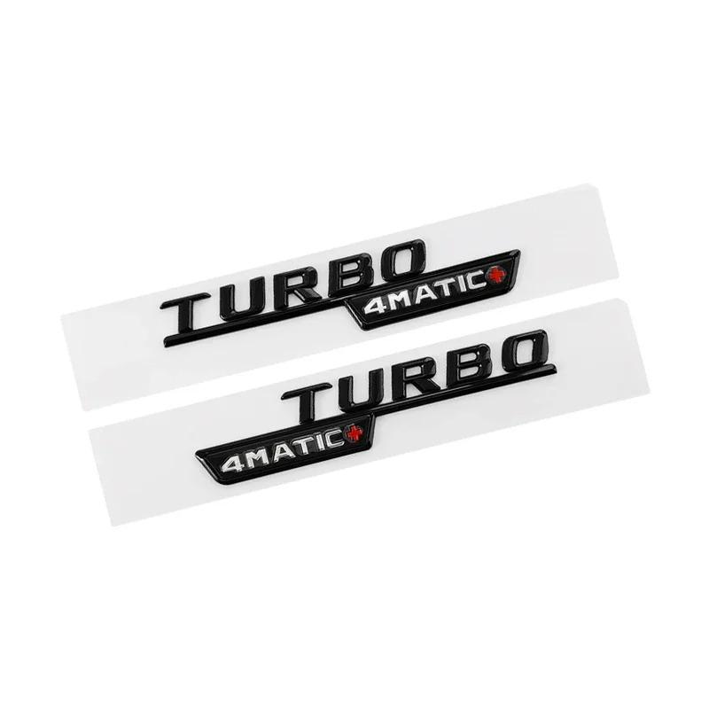 2 ks ABS Auto Blatník Turbo 4MATIC Logo Znak Odznak Nálepka Pro A45 C117 CLA 35 45 GLA45 X247 GLE53 Příslušenství