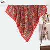 Foulard da Donna in Seta Sintetica con Stampa Paisley Retrò - Sciarpa Protettiva Solare Primavera/Estate