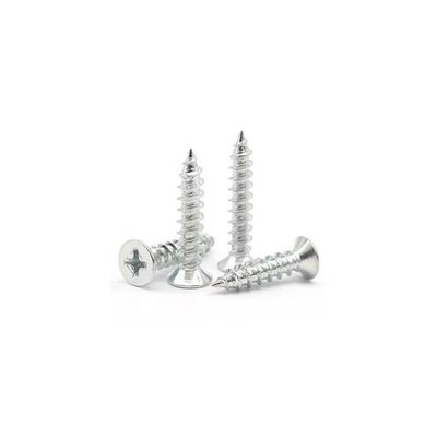 Iron Galvanized Phillips Flat Head Self-Tapping Screws - Countersunk M1 To M4