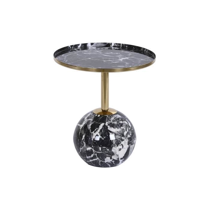 Sidebord - item home - 41 x 41 x 47 cm - Svart gull jern