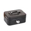 Creative Mini Lockable Cash Box with Key Metal Money Safe Case Sturdy Construction with Handle Piggy Bank Small Change Storage