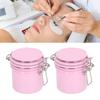 2pcs Eyelash Glue Storage Jar Sealing Buckle Large Capacity Glue Storage Container for Eyelash Extension 200ml