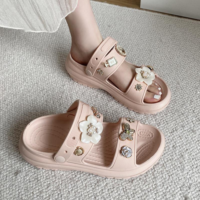 Fashion 2025 Women's Summer Slippers Thick Bottom Platform Sandals Casual Outdoor Beach Slides Soft EVA Home Slipper DIY Fashion Clogs
