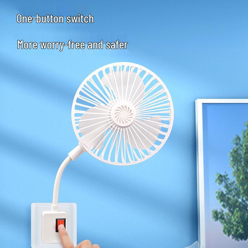 Universal Three-Plug Cyclone Bedroom Fan - Portable Cooling Solution