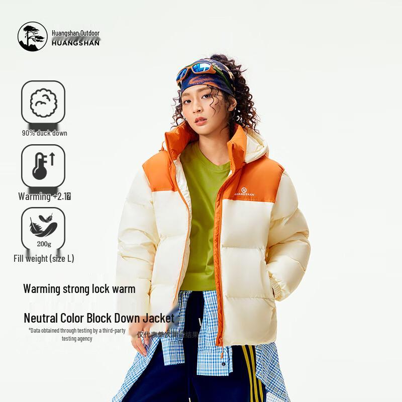 Camel Huangshan Unisex Thickened Duck Down Puffer Jacket E35CAEC001 S