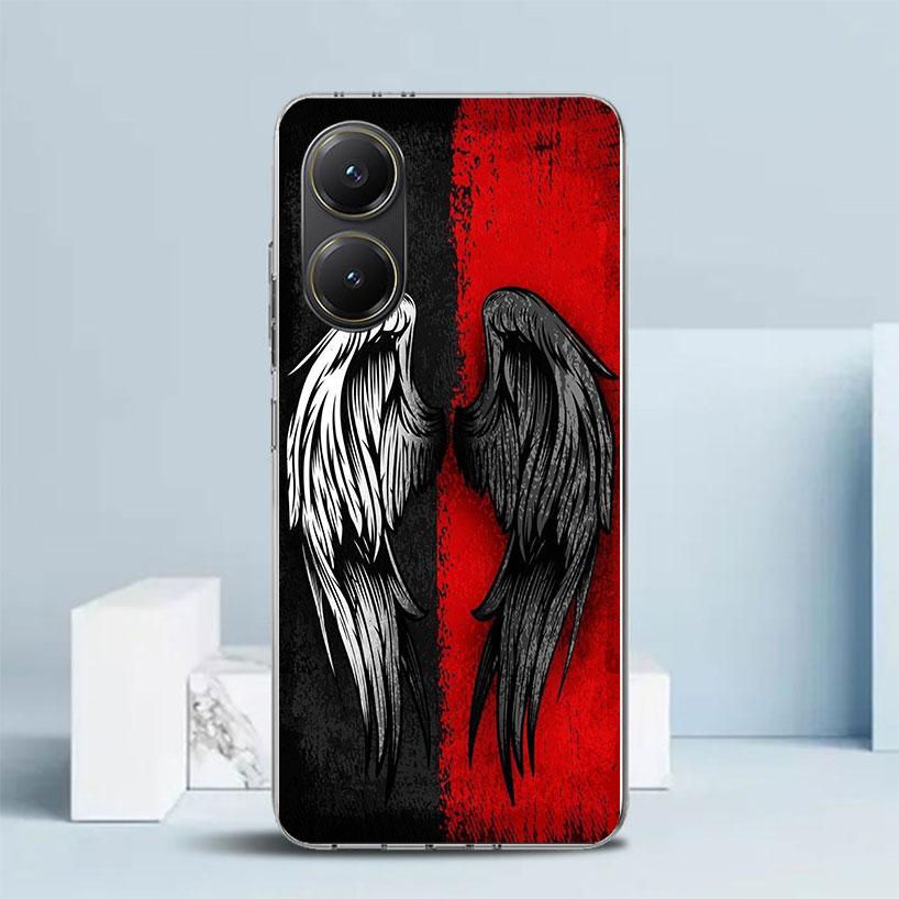 Angel Wings Devil Bad Soft Cover for Xiaomi Poco F7 Ultra X7 X6 X5 Pro M7 Phone Case Redmi 15 15C 13 13C 12 12C 10 10C Print She