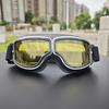 Fahrrad Motorrad Brille Winddicht Motorradhelm Brille Sonnenbrille Retro Universal Leder Retro Motorrad Zubehör