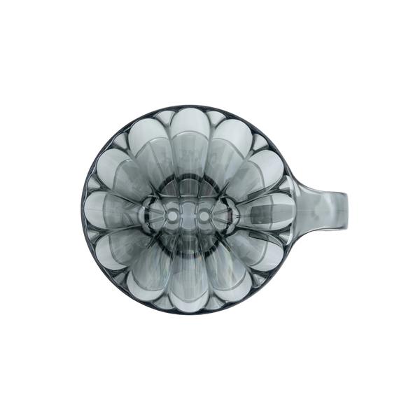 Cafec Flower Oval Dripper 101 Clear Black Cup 1-2