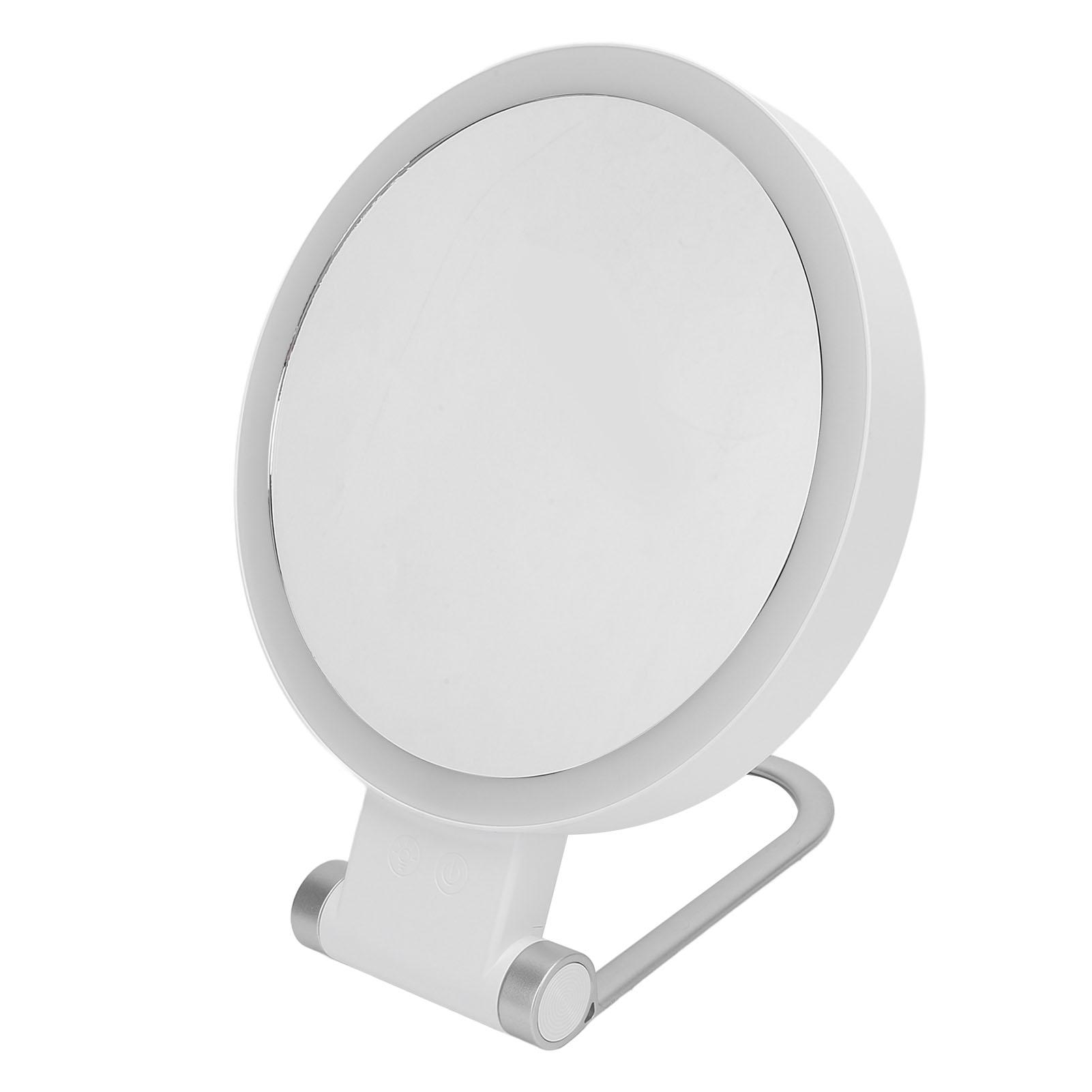 

Зеркало для макияжа для путешествий, двухстороннее, круглой формы, складное, 1X, 20-кратное увеличение, светодиодная подсветка, зеркало для макияжа