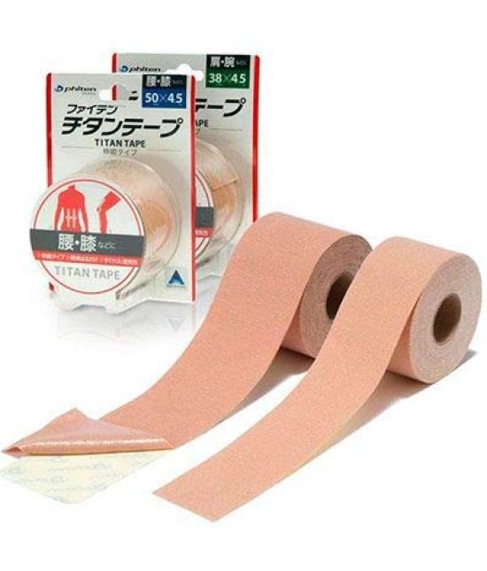 Phiten Titanium Stretch F [PU710128] Tape, Type, Beige,