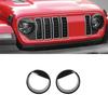 2Pcs Car Front Headlight Lamp Cover Trim Bird Kit for Jeep Wrangler JL JT 2024+