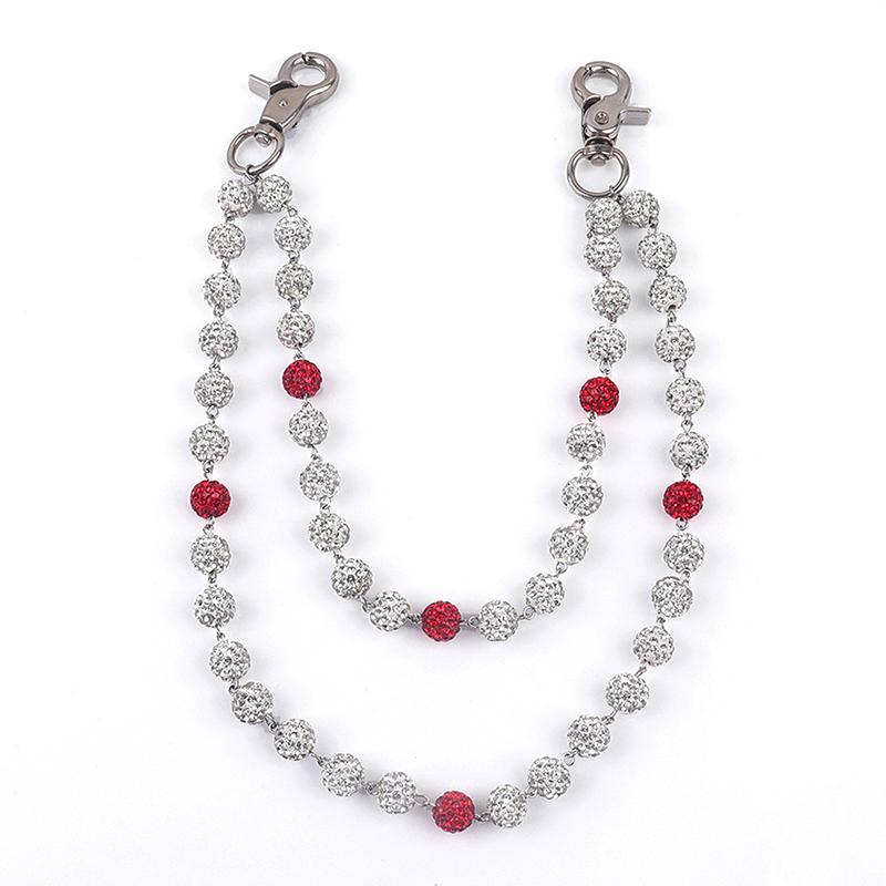 Hip-Hop Pants Chains High-Quality Ball Beads Waist Chains Simple Jeans Chain  Pants Chain Clothing Accessories Gifts