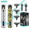 Original VGR-228 Upgrade T9 Electric Hair Clipper Professional Metal Shell Hair Trimmer for Men Rechargeable Hair Cutting Machine Digital Display