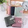 Mini Portable Notebook M5 PU DIY Binder Notebook Simple Loose Leaf Notebook  Diary