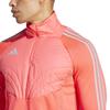 Adidas Tyro 24 Winterized Jersey Top JTQ63 Zip Jacket for Casual Shock Onyx Men, Lifestyle, Red/Light (IY0112)