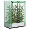 VidaXL Raised Planter with Rattan Look Cover 80x40x123 Cm, Garden Raised Planter, Raised Flower Bed, 4015838