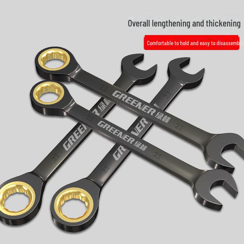 Conjunto de chaves catraca dupla finalidade Green Forest – nível industrial, duas vias, abertura pequena.