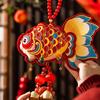 2pcs Chinese New Year Celebratory Hanging Ornament Velvety Cotton for Festival Homes Decoration Simple Installation 55KF