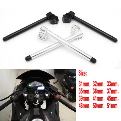Motorcycle Handlebar Racing Adjustable CNC 31/32/33/35/37/39/41/51mm Clip On Ons Fork Handlebars Handle Bar Cafe Racer