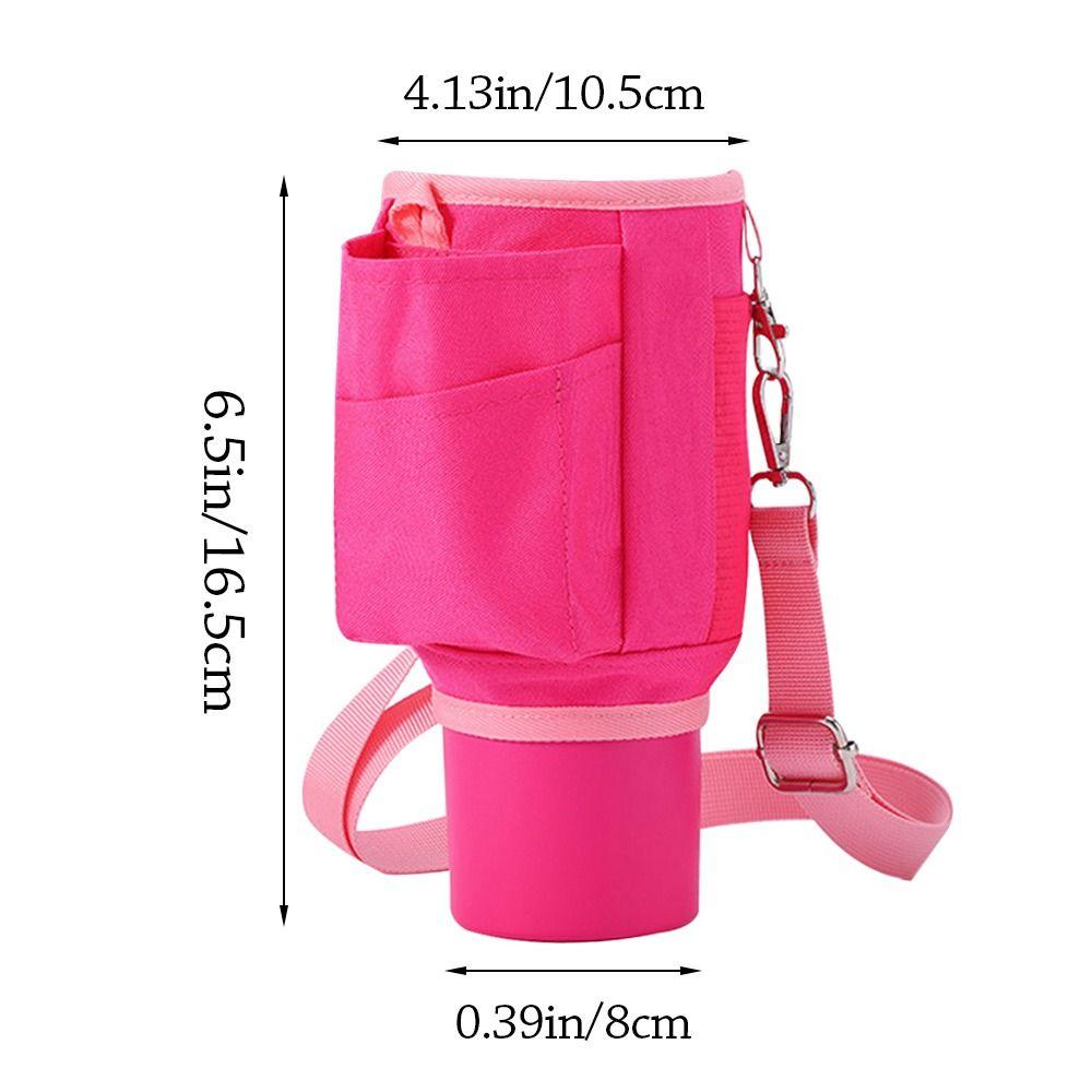 Oxford Water Bottle Carrier Bag 40oz Capacity Cover Style Handle Car Cup Cover Holder Function Insulated Cup Cover