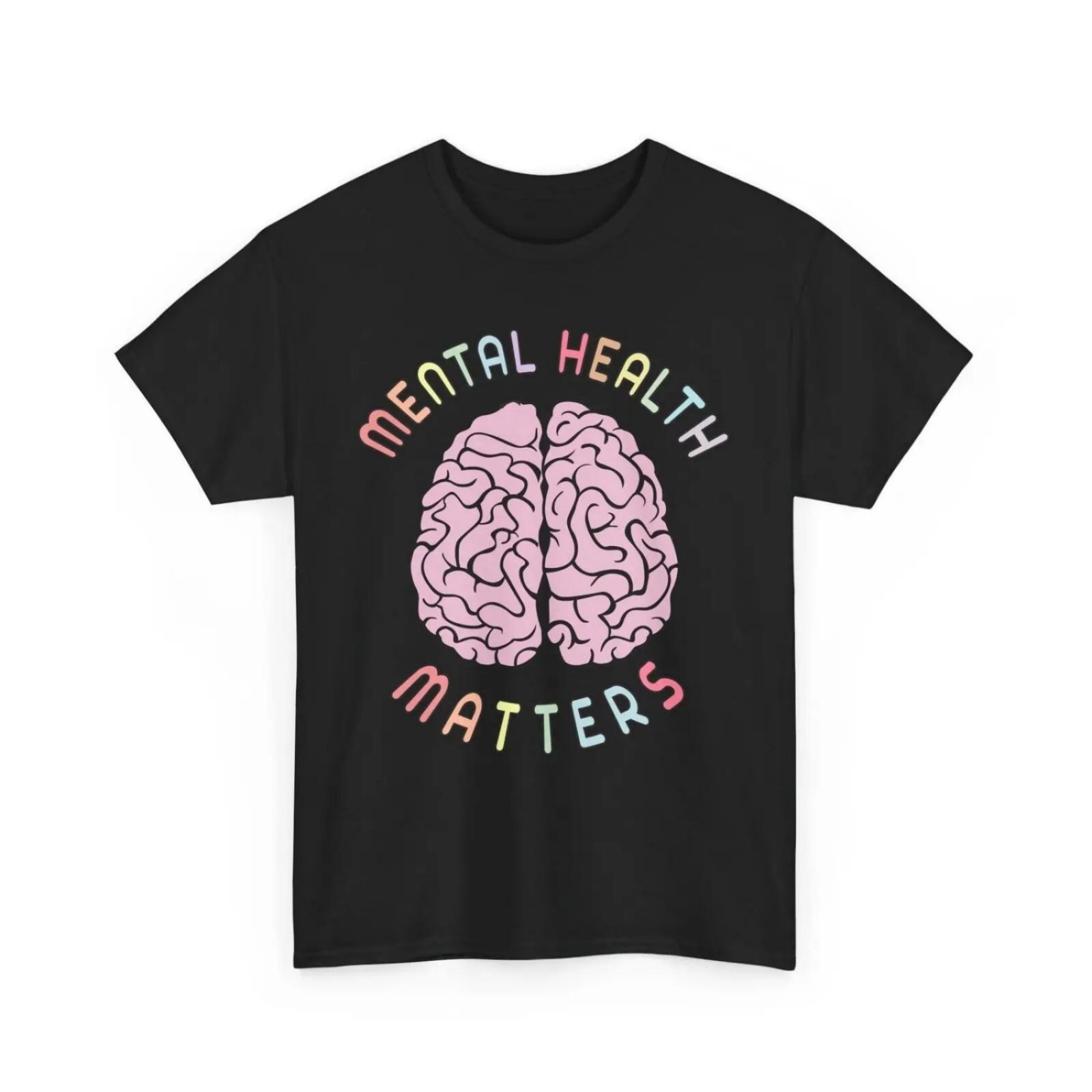 

Brain Mental Health T Shirt Awareness XXXXXL різнокольоровий